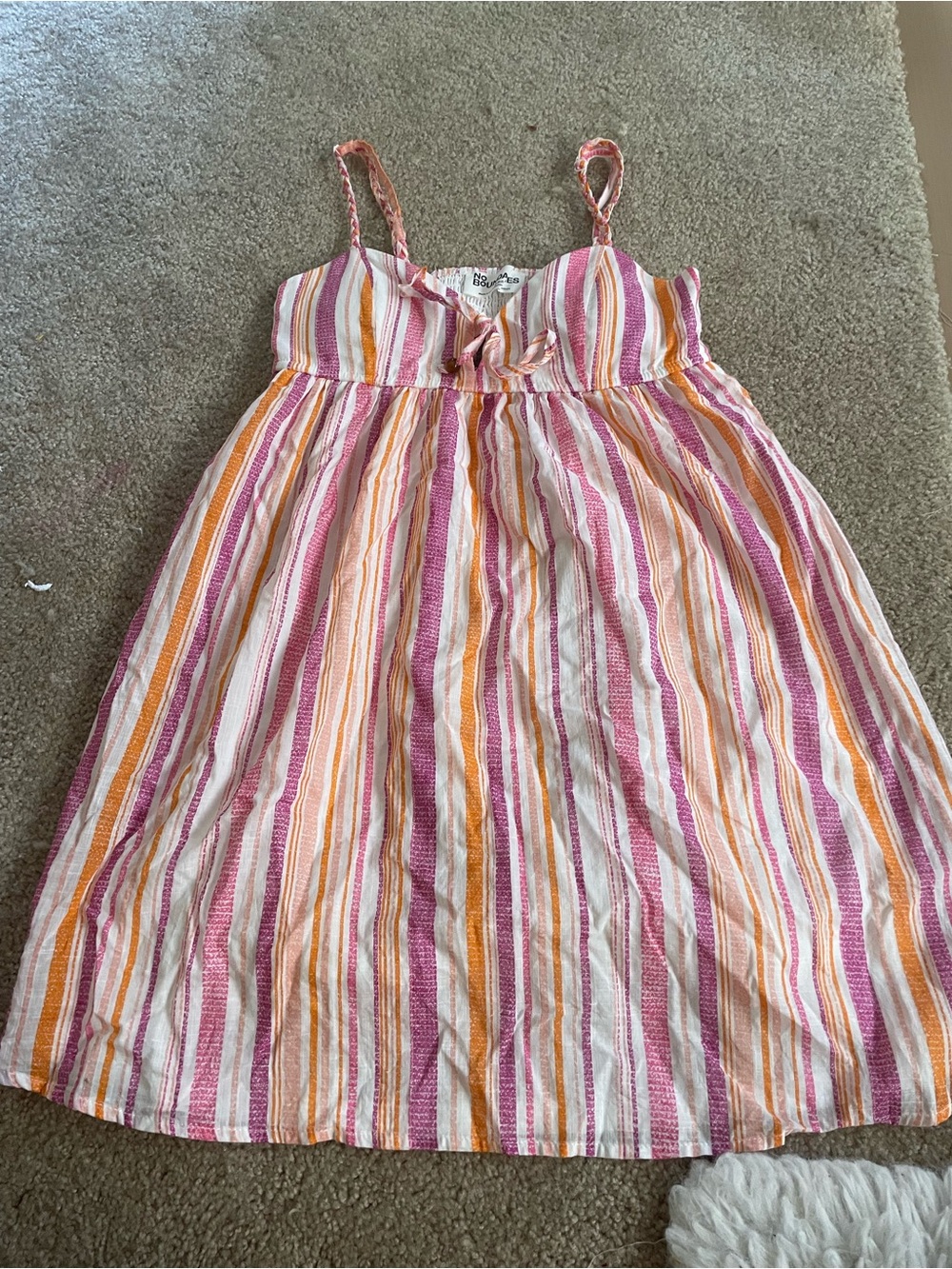 Pink & Orange Stripe Sundress for women